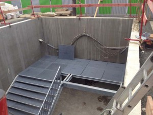  Installation des escaliers des sorties de secours